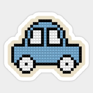 Pixel Lego Car Sticker